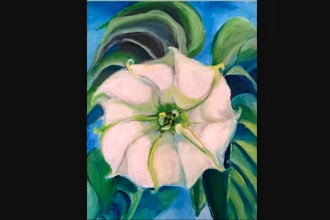 Online Acrylic Painting: O'Keefe's Jimson Weed
